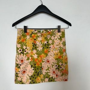 Free people flower skirt